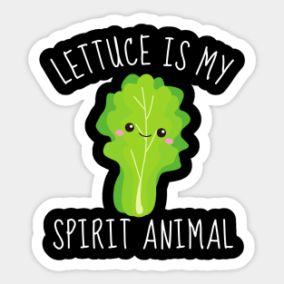 Lettuce: My Crisp and Crunchy Spirit Animal Sticker